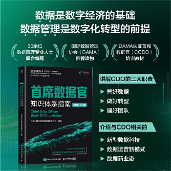 《 首席数据官知识体系指南》[44M]百度网盘|pdf下载|亲测有效