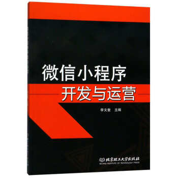 《微信小程序开发与运营》[67M]百度网盘|pdf下载|亲测有效