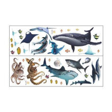 《海底生物鲸鱼鲨鱼海豚海底世界墙贴画儿童浴室玻璃门贴纸自粘防水鲸鱼海底世界鲨鱼小》[74M]百度网盘|pdf下载|亲测有效