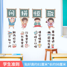 《班主任寄语初中高中班级文化墙布置装饰标语贴画教室励志墙贴贴纸A-学习准则大》[80M]百度网盘|pdf下载|亲测有效